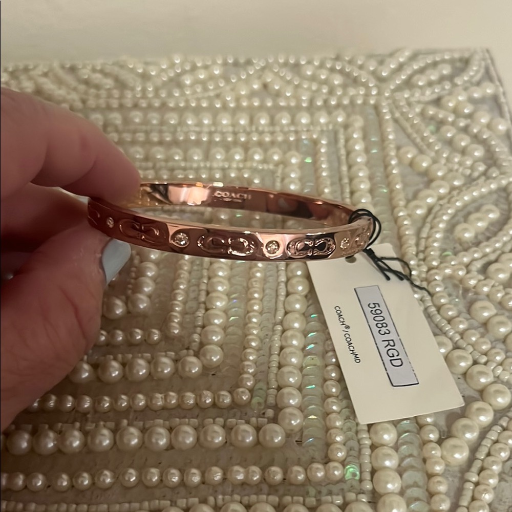 Coach Rose Gold Bangle Bracelet